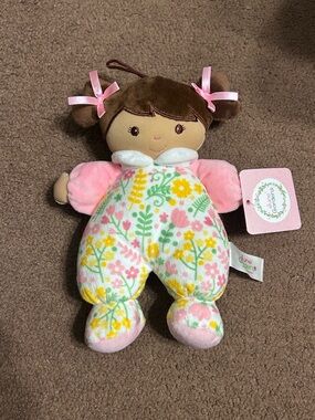 NWT June Garden Cloth Doll w Rattle